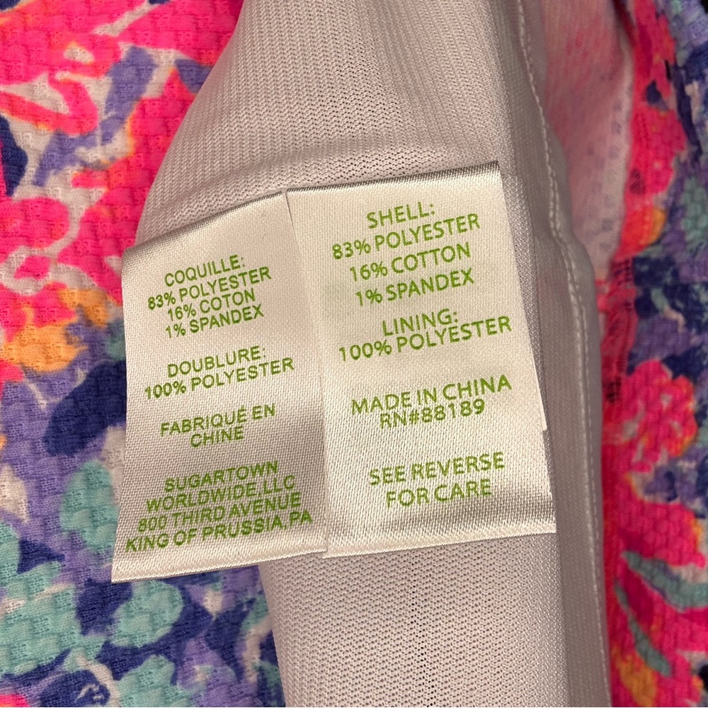 Lilly Pulitzer Coco Coral Crab Mallika Set XXS - Picture 9 of 9